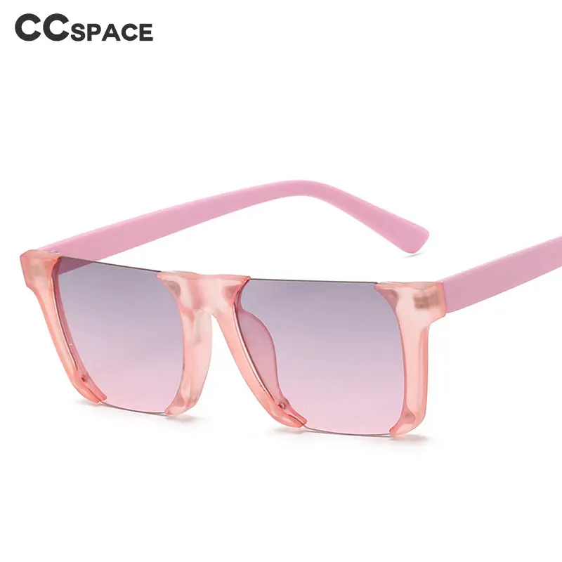 49045 Квадратные ретро солнцезащитные очки в полуоправе мужские и женские модные