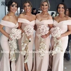 Женское платье подружки невесты, платье подружки невесты с открытыми плечами и разрезом, платье подружки невесты, платье подружки невесты