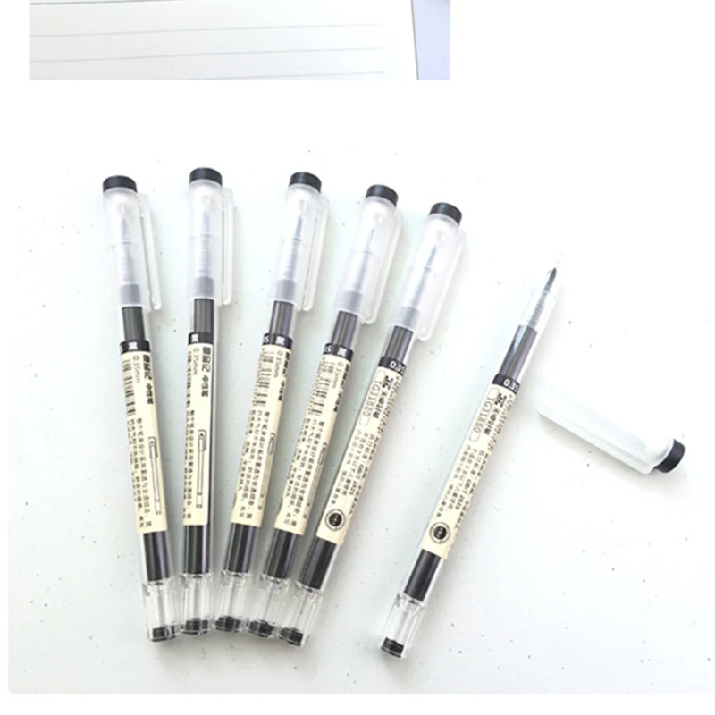 6 шт./лот стиль 0 5 мм чернильный маркер ручка на водной основе гелевые ручки