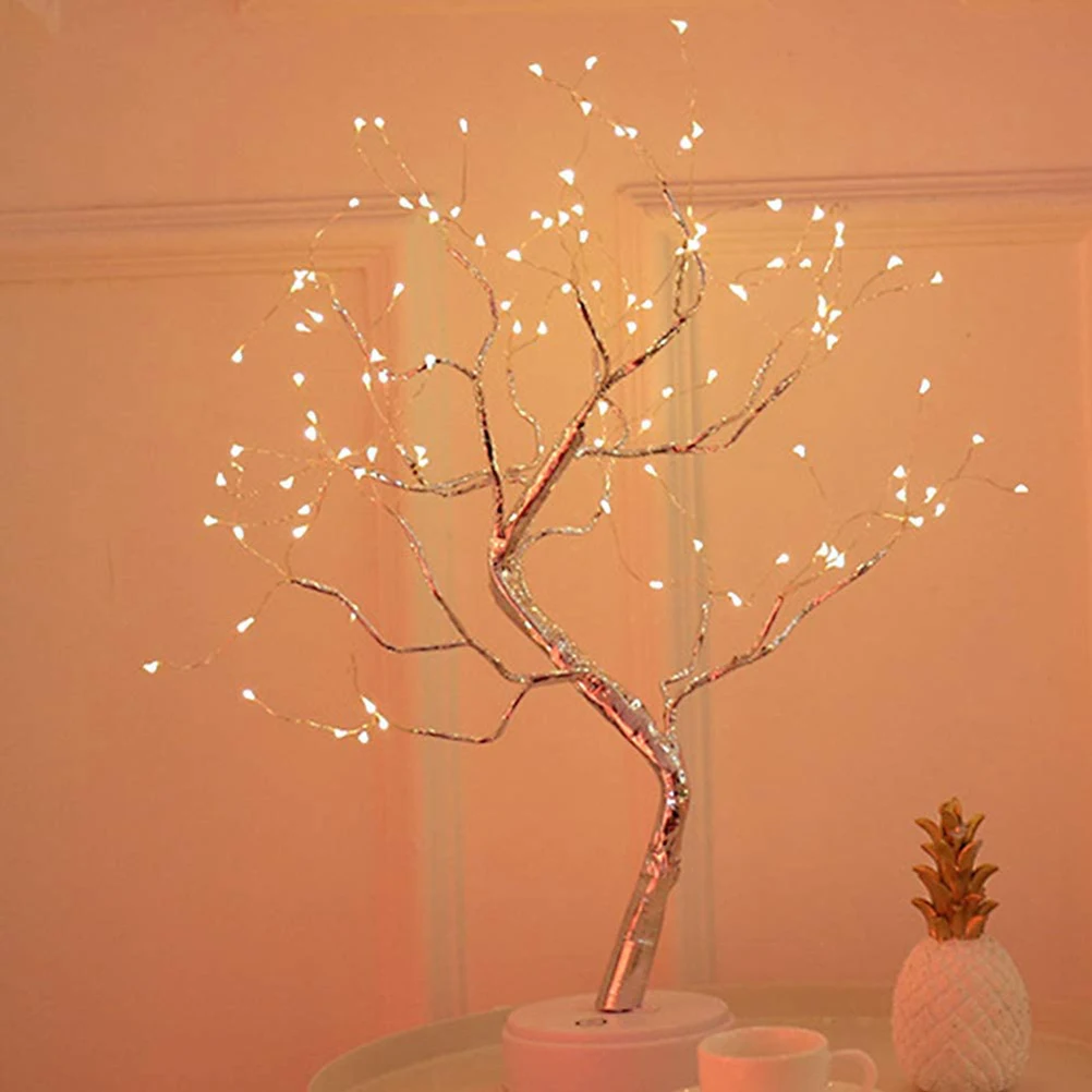 

108 LED Flower Tree Light Desktop DIY Bonsai Tree Lamp For Wedding Bedroom Decoration Christmas Lights Indoor Festoon Led Lights