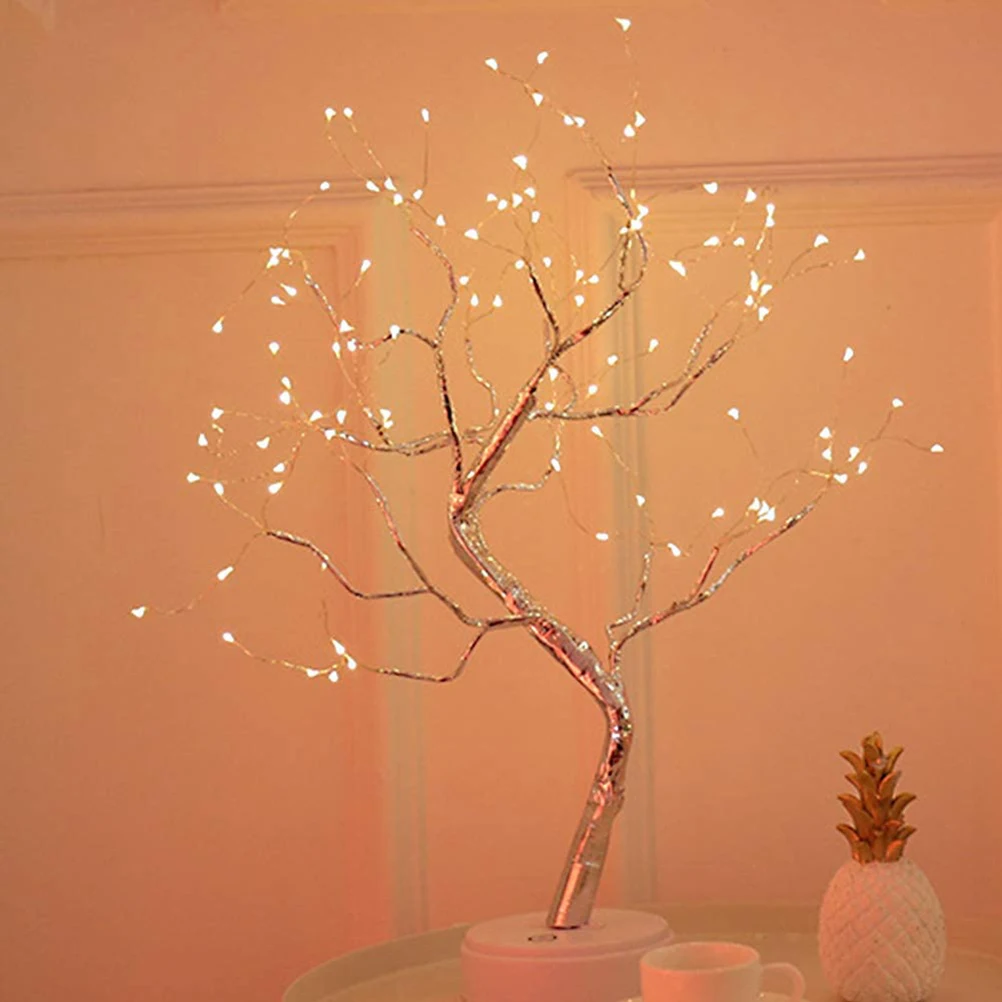 108 LED освещение для деревьев цветов Настольный DIY бонсай дерево лампа свадьбы