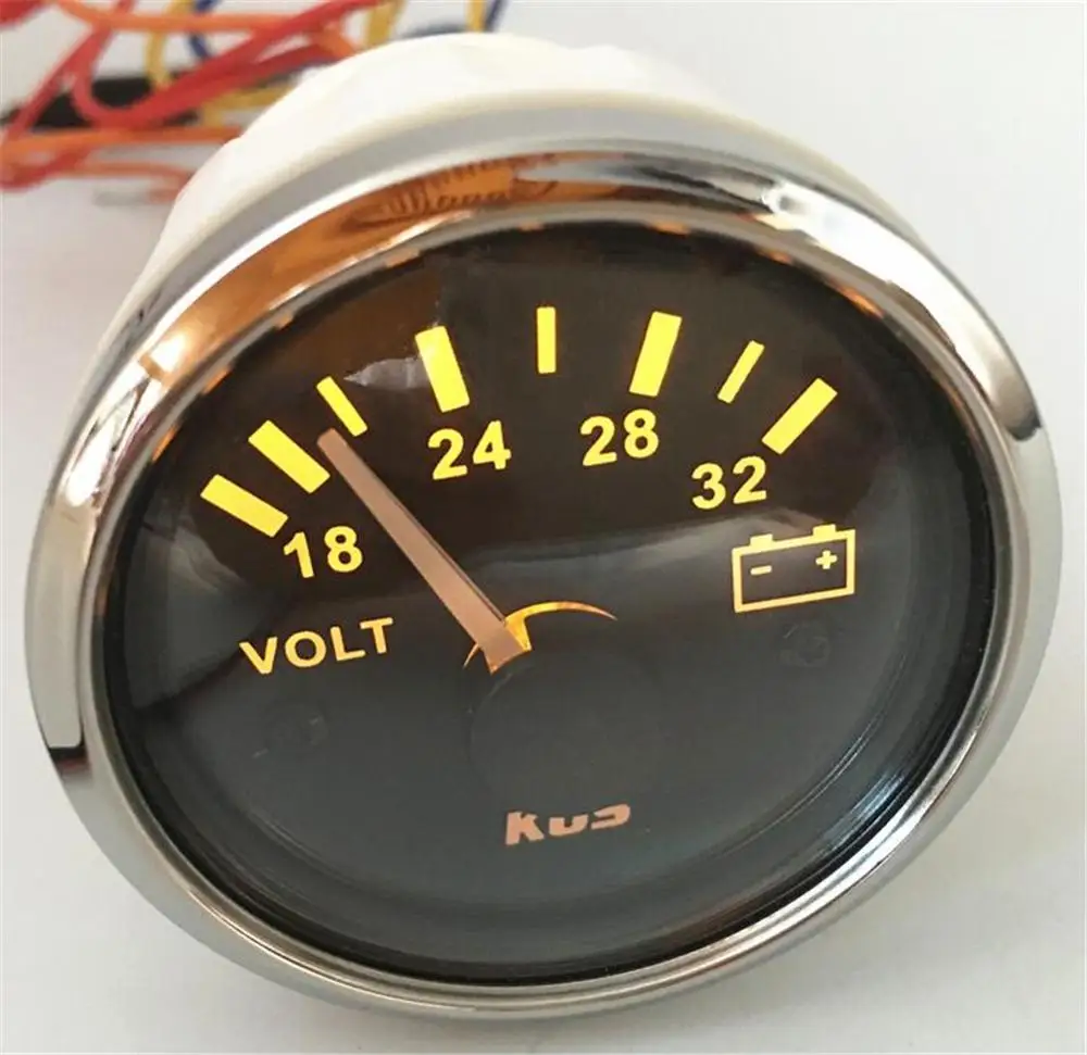1 шт. Высокое качество 52 мм Водонепроницаемые измерители напряжения