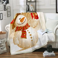 christmas gift sherpa blanket fashion throw blanket adult anime travel office bedspread bedding hot sell drop ship