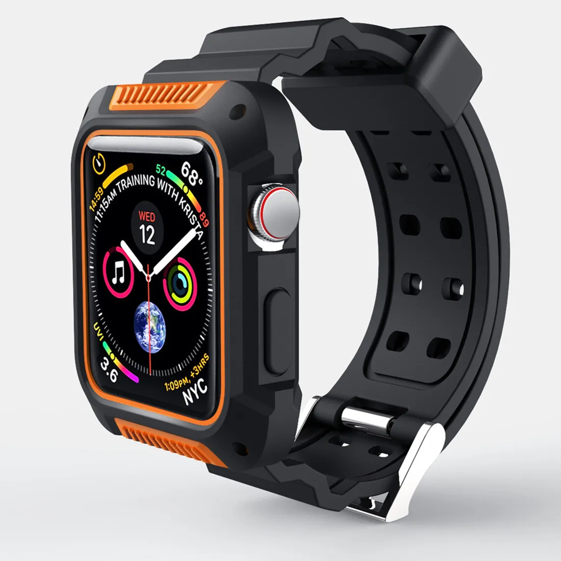 Чехол + ремешок для apple Watch band 4 (iwatch 5) 44 мм 40 watch 3 2 1 42 38 защитный чехол Аксессуары |