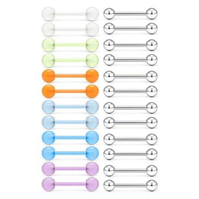 24 шт. кольцо для сосков 14 г|Украшения тела| |