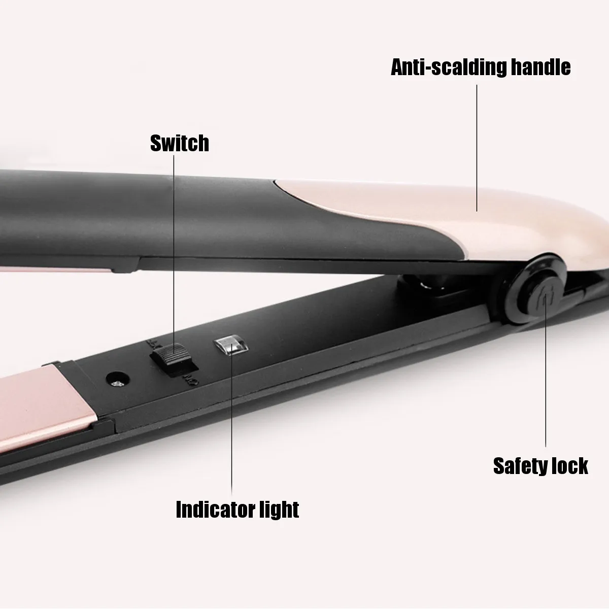 

2 IN 1 Electric Hair Straightener Curling Iron 3 color Ceramic Tourmaline Flat Wet and Dry Use Styling Tools