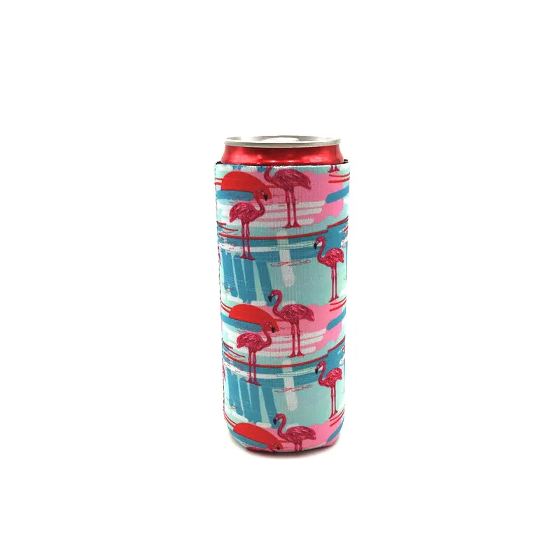 12 шт. милый тонкий охладитель неопреновый цветочный Koozie Для 12 унций Тощий напиток красный бык Michelob ультра пиво шипами Seltzer