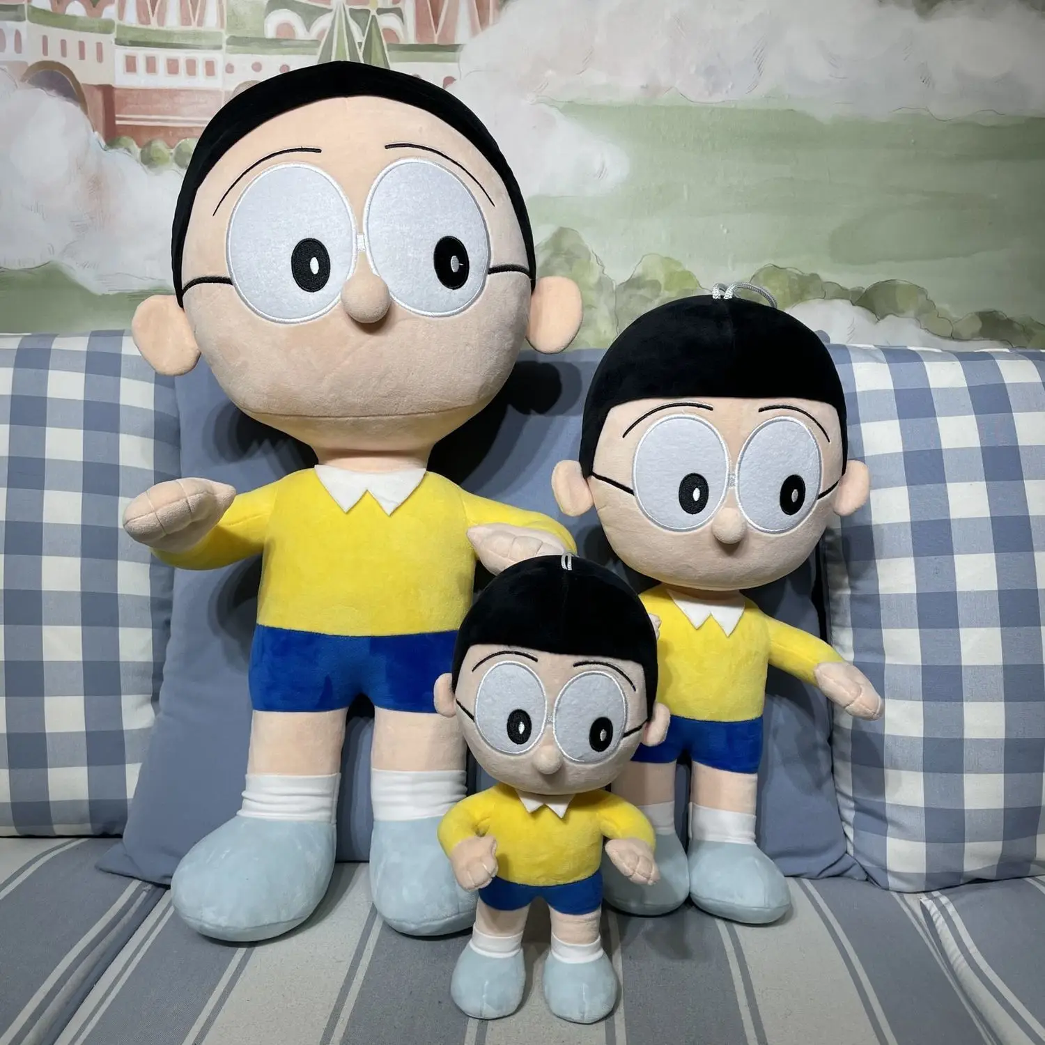 Mu&ntilde;eco de peluche de Doraemon Periphery para ni&ntilde;os, mu&ntilde;eco de Anime de nobit, Nobi, Minamoto, Shizuka, Konta, Takeshi, gigante, Honekawa, Suneo-1