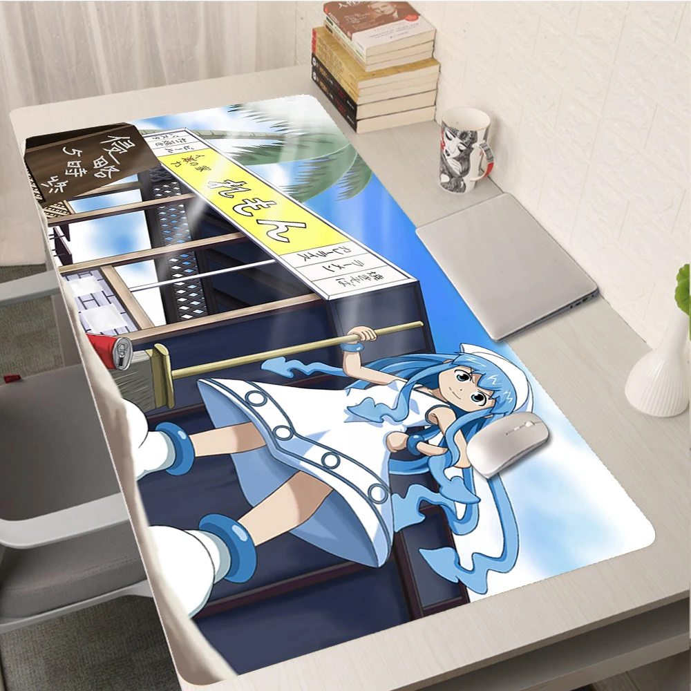

Squid Girl Gaming Anime PC Mouse Pad Speed Computer Mousepad Gamer Accessories HD XXL Mat Mausepad Mats Kawaii Carpet Keyboard