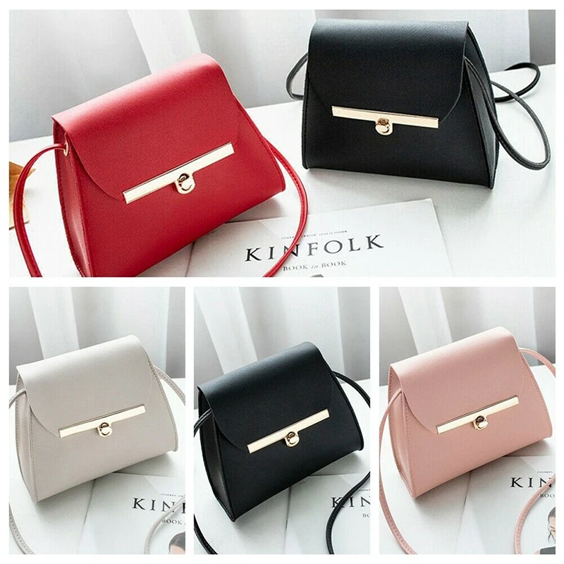 

Square Red Black Bags Slot Casual White Shoulder Print Mini Bag Chain Women Pocket Zipper Bag Interior