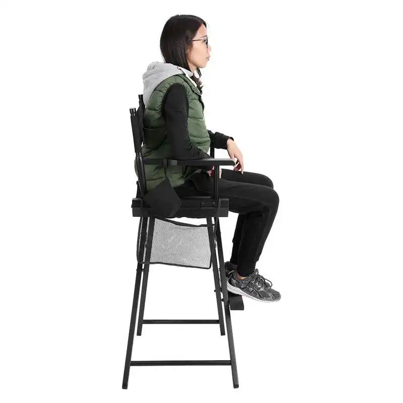 

Outdoor Furniture Foldable Makeup Artist Directors Chair Wood Lightweight Foldable Chair for Outdoor Camping Rest
