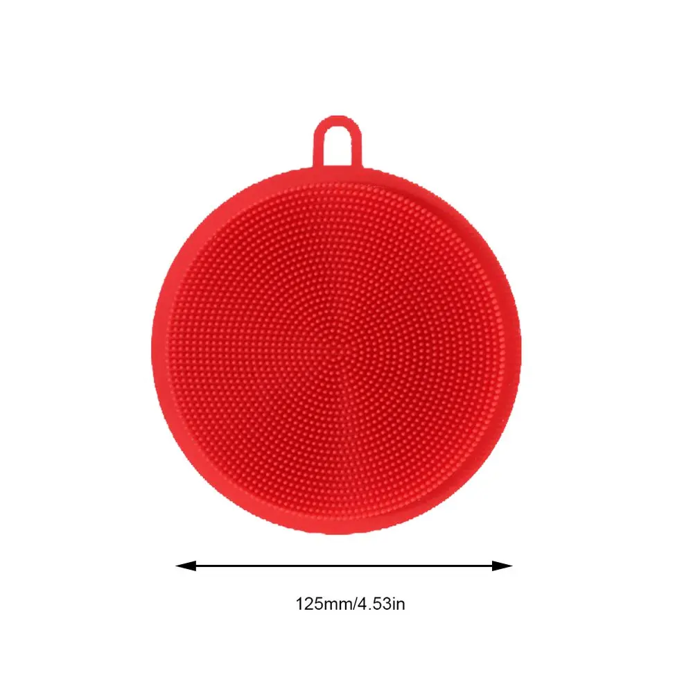 Силиконовая губка для мытья посуды кухонный скруббер пищевых блюд многоцелевые