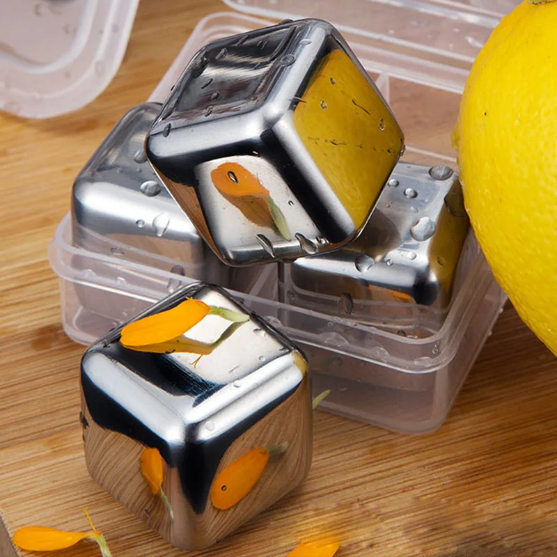 Нержавеющая сталь кубики льда замороженное зерно Металл кофе напиток виски 304