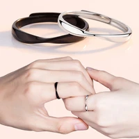 thin 3mmmens and womens mobius wedding rings simple wild twisted cord copper silver plated open ring couple engagement jewelry