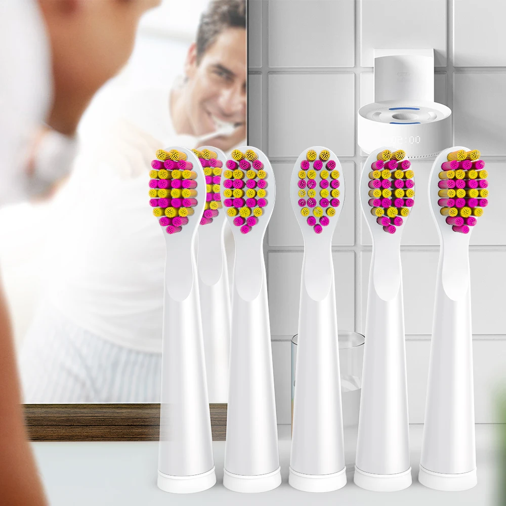 5PCS Seago SG-899 Toothbrush Head for 610/E1/E2/917/719/E5/909/E3/E6/507/E8 Toothbrush Electric Replacement Tooth Brush Head Set
