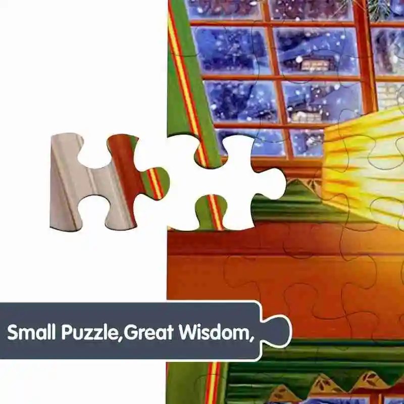 

1000 large adult and children's puzzle Festival gift Christmas puzzle virtual V2Z3