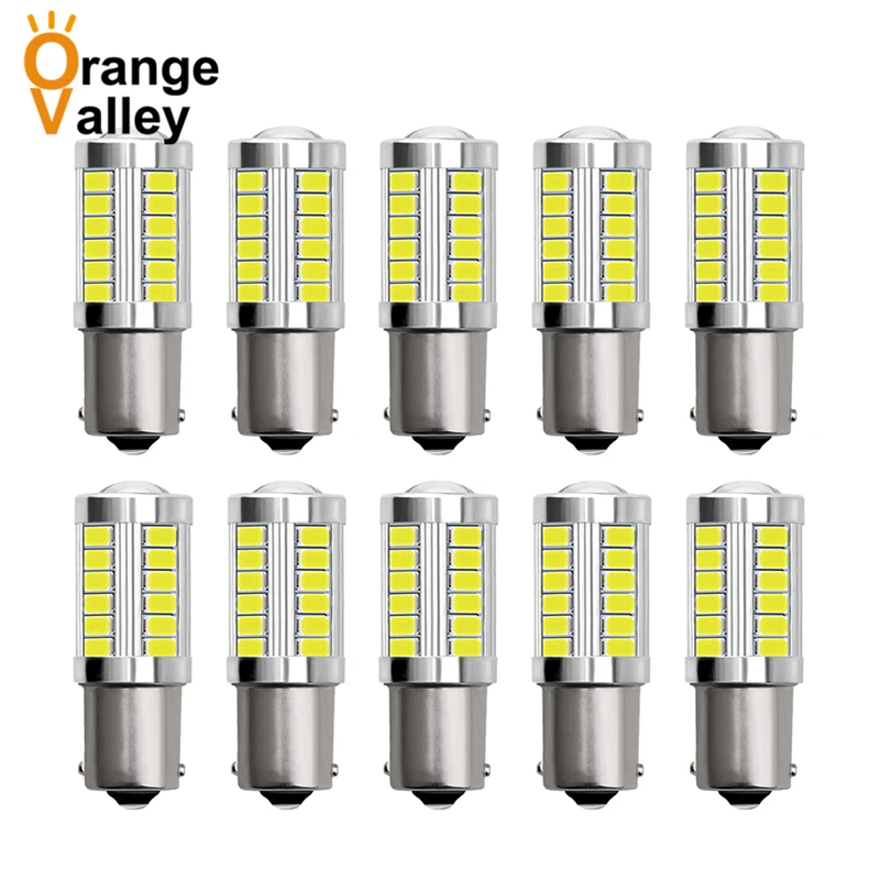 

10 шт. 1156 BA15S P21W 33 светодиодный 5630 SMD автомобисветильник задний передний указатель поворота s стояночные огни Задний светильник рь 1157 BAY15D T20 T25