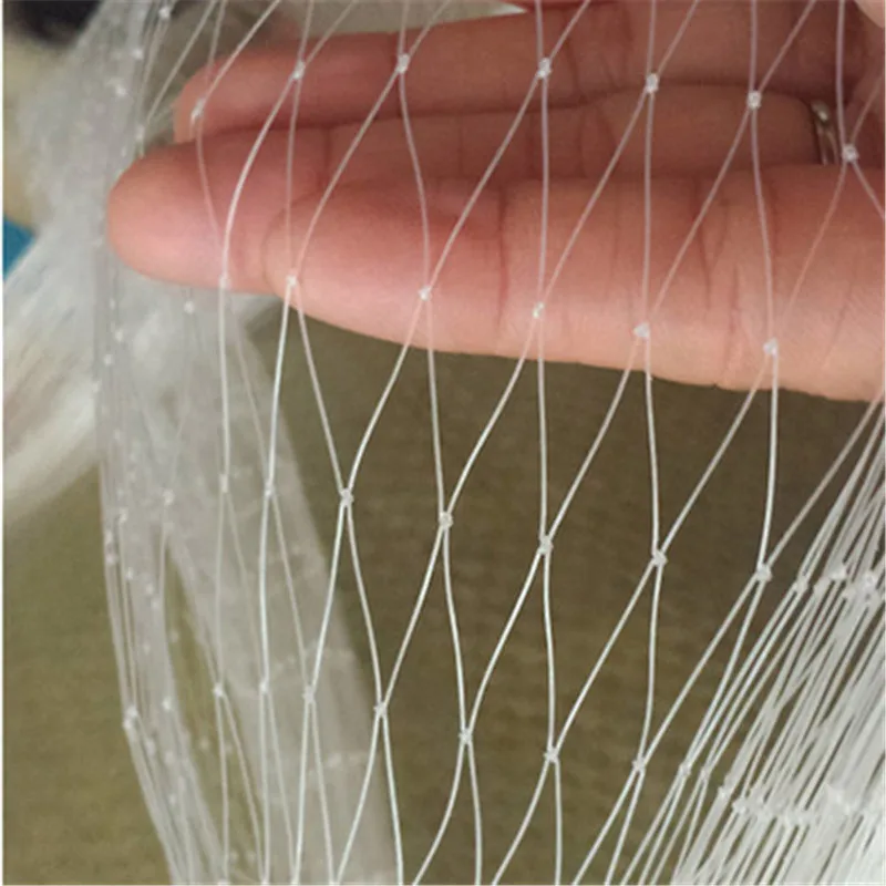 Прозрачная нейлоновая садовая сетка для защиты от птиц