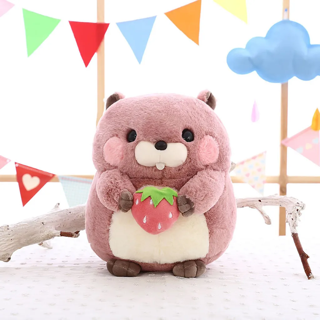 

Adorable Kawaii fluffier Groundhog Woodchuck Stuffed Animal Plush Toys 20CM Expressions Children Companion Stuffed Toy