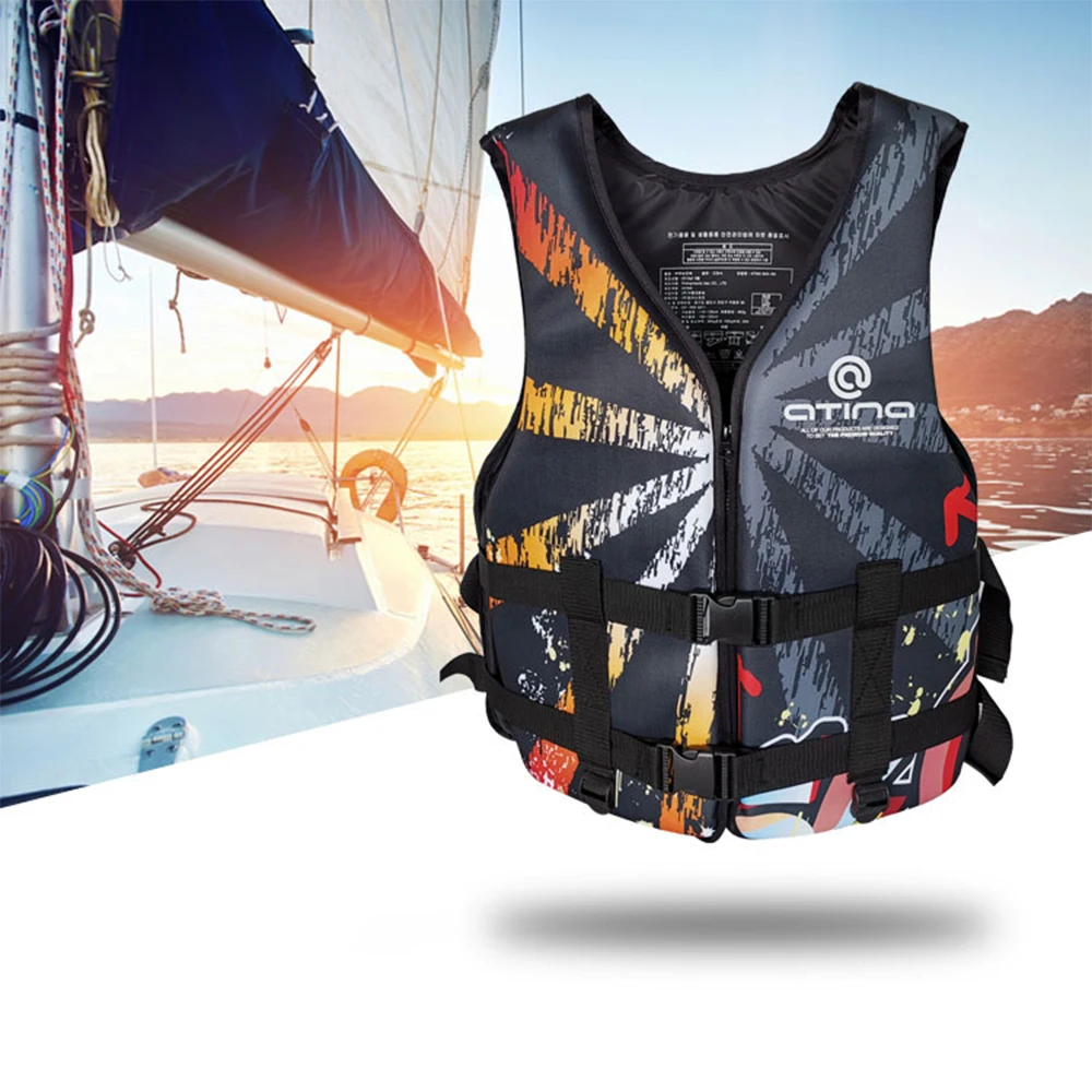 Модные Подводное Плавание спасательный жилет неопрена резиновые взрослых для