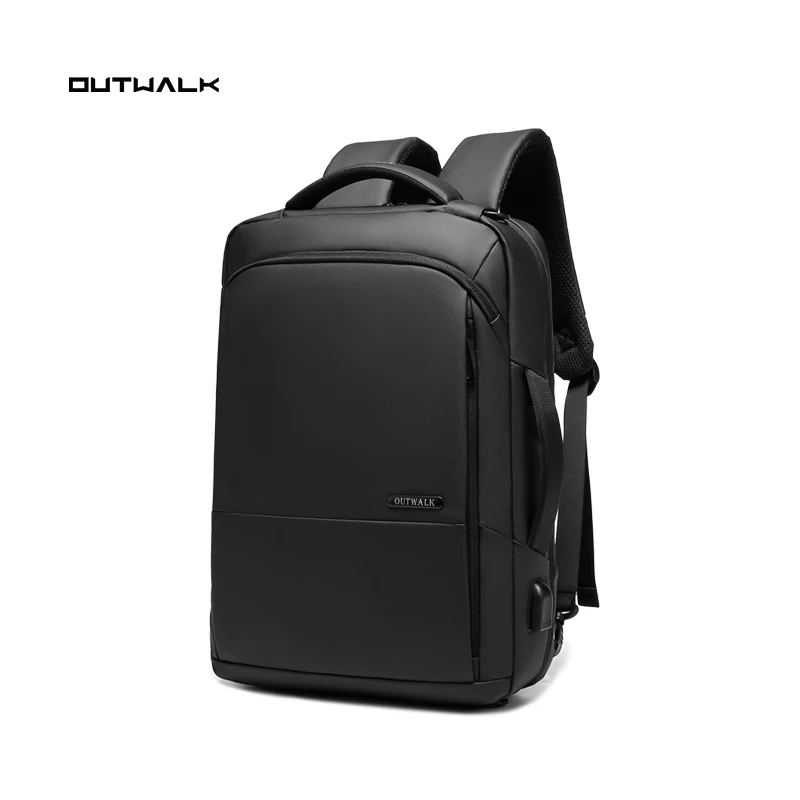 

Outwalk Ultra-thin shoulder laptop backpack 15.6-inch computer bag unisex business office backpack thin backpack