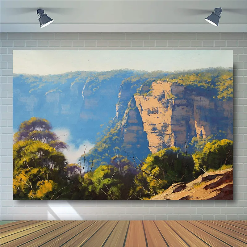 

Vinyl Photography Backdrops Photo 3D Oil Painting Printed Beautiful Scenery Children Birthday Party Backdrop Curtain Background