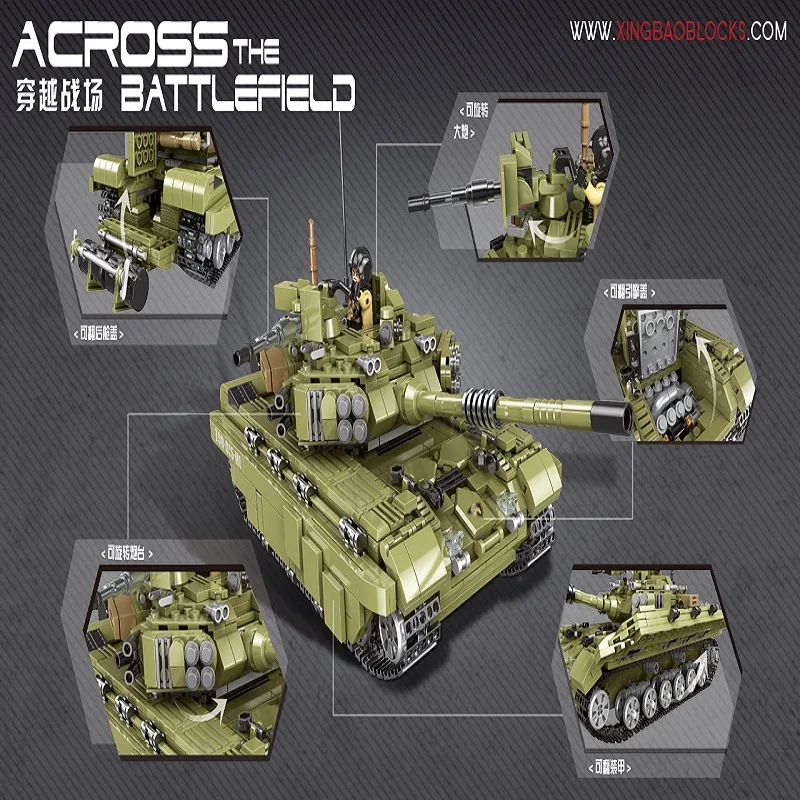 

2021 New Military Technic Weapon Army German 88 Tanks Cars Carrier M113 Armored Building Blocks WW2 Bricks Toys Kids MOC Gifts