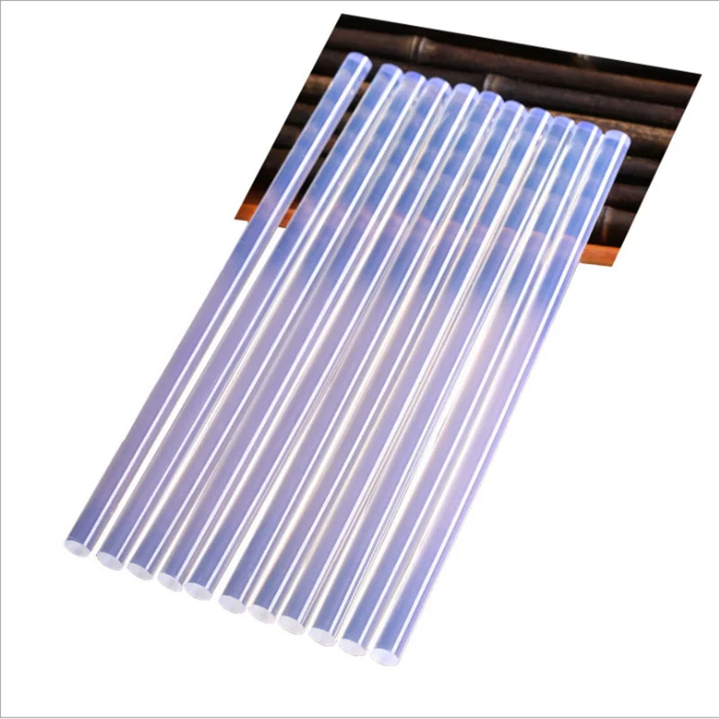 

25Pcs 7x300mm Hot Melt Glue Stick Translucent Strong Viscosity Rods For Hot Melt Glue Gun, Home DIY Industrial Repair