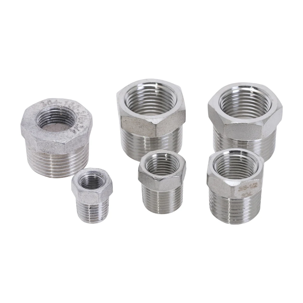 1 шт. Шестигранная головка с резьбой 1/2 дюйма x 1/4 нержавеющая сталь 304 втулки