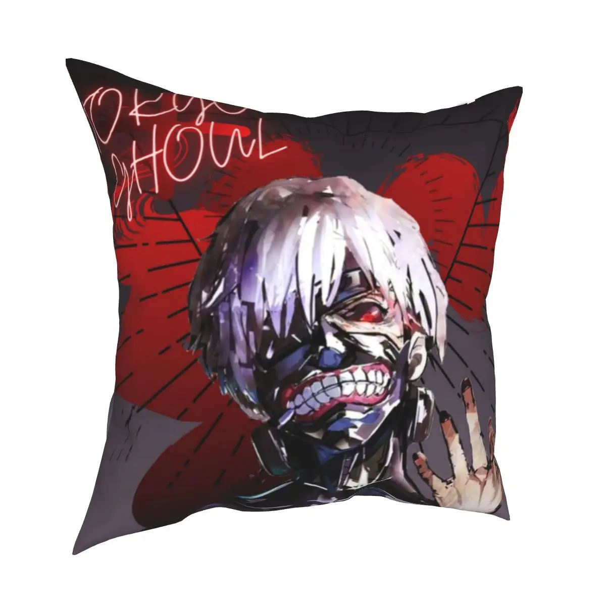 

Tokyo Ghoul Ken Kaneki Pillowcase Cushion Cover Decorations Japan Anime Manga Cartoon Throw Pillow Case Cover Home 45*45cm