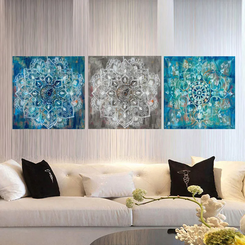 

5D DIY Religious Mandala Diamond Painting Cross Stitch Full Square Round Drll Embroidery Colorful Handmade Room Wall Decor Craft