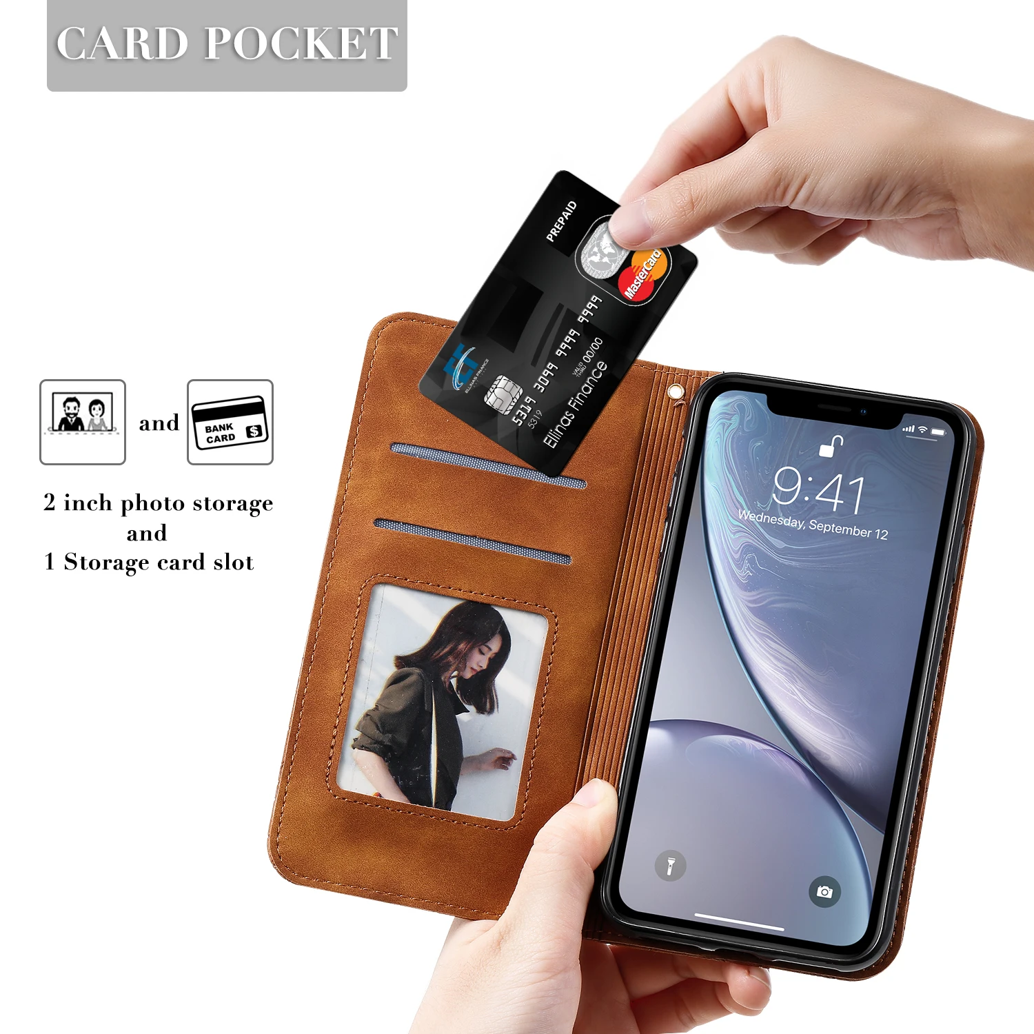 

Lucky Flower Leather Wallet Case For iPhone 6 Plus 7 Plus 8 Plus XS XR XS Max SE 11 Pro Case With Magnet Card Holder Flip Coque