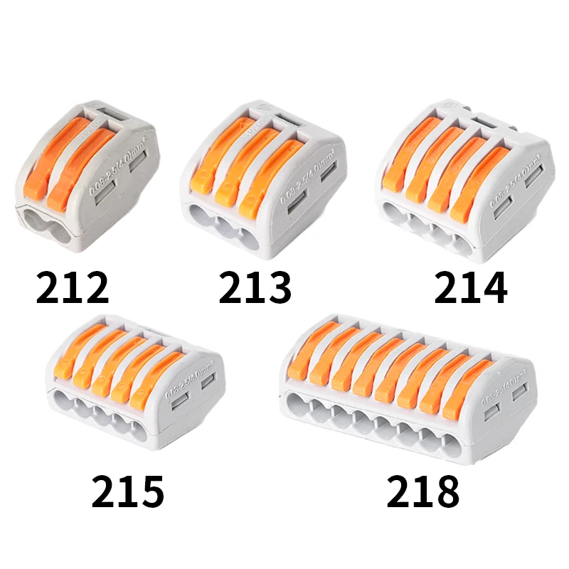 

Mini Fast Wire30/50/100pcs Universal Cable wire Connectors 222 TYPE Fast Home Compact wire Connection push in Wiring Terminal Bl