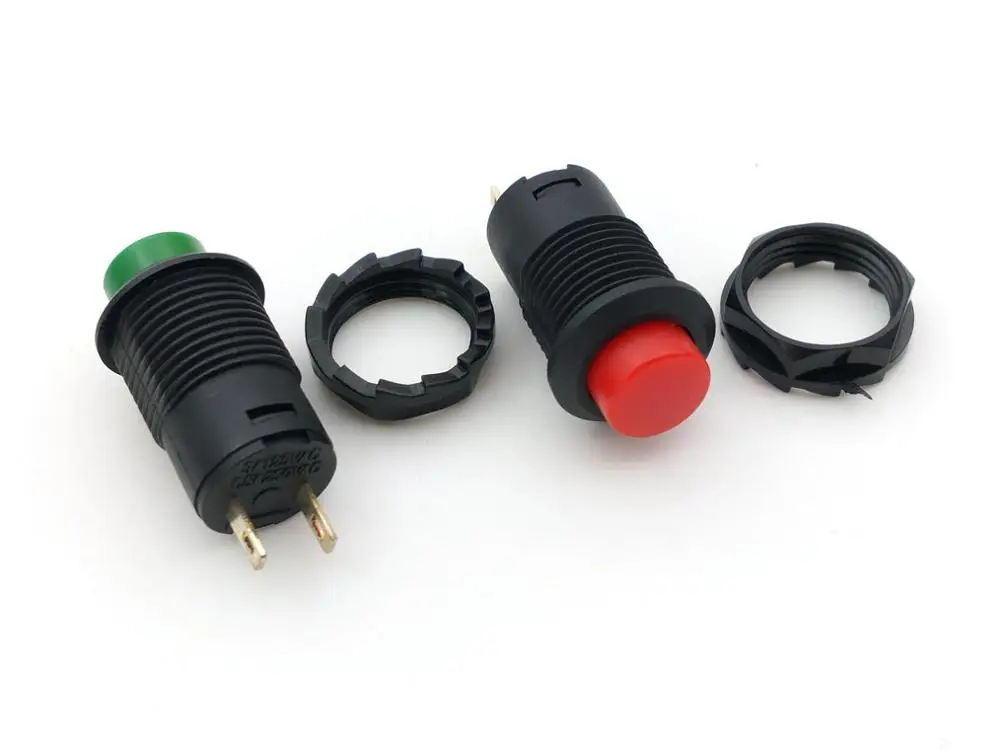 12 мм Блокировка с фиксацией кнопки вкл./выкл. Зеленый + красный | Обустройство дома