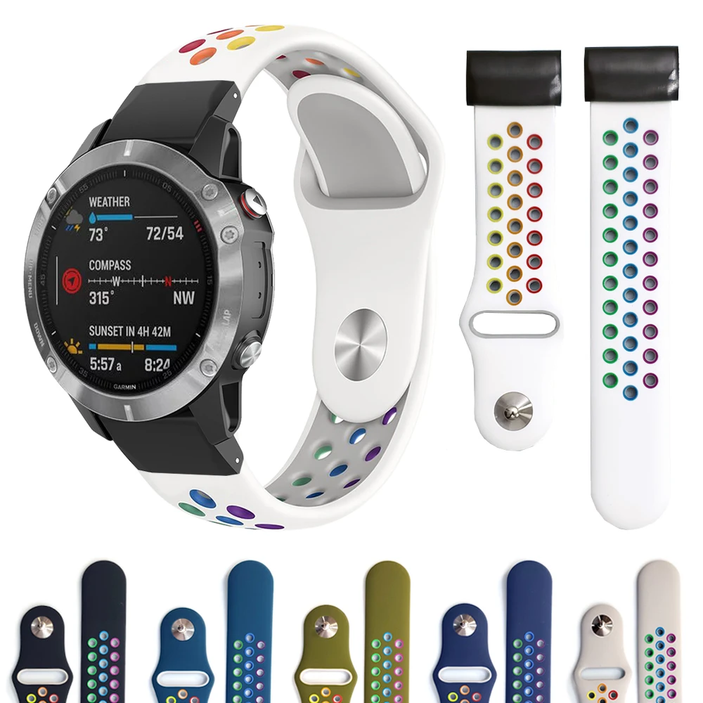 22 мм 26 QUICKFIT ремешок для Garmin Fenix 6X 6 PRO / fenix 5 5x 3 hr TACTIX DELTA MARQ Band|Смарт-аксессуары| |
