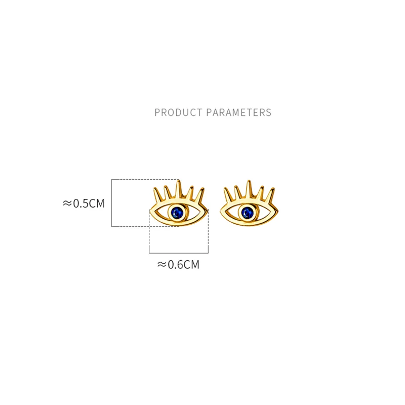 WOOZU реальные 925 стерлингового серебра мини полые демон глаз циркон