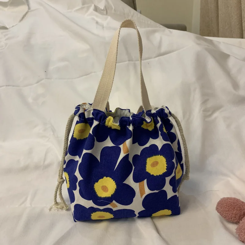 

Japanese style lunch box bag cute lunch bag canvas bag drawstring portable canvas bag with rice bag handbag lunch bag tote bag
