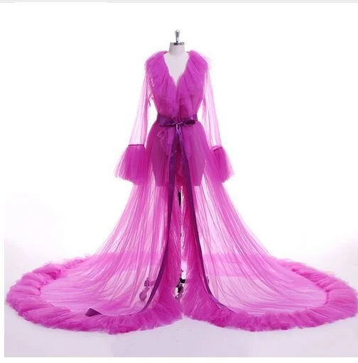 Женское свадебное платье из фатина винтажное Полупрозрачное с перьями и