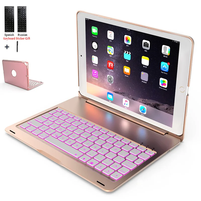 Для iPad 10 2 дюймов 2019 2020 подсветка Беспроводная Bluetooth Клавиатура чехол из