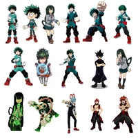 diy heat transfer patches my hero academia printing patches on clothes japan anime stickers on t shirt dresses jeans