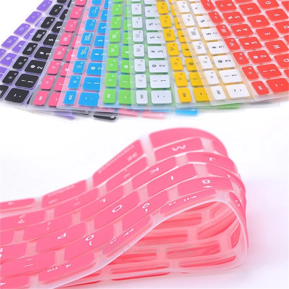 Silicone Sticker Film Keyboard Cover For Apple Macbook Pro Air 13" 15" 17" Soft Computer Accessories Laptop Protector Candy Colo |
