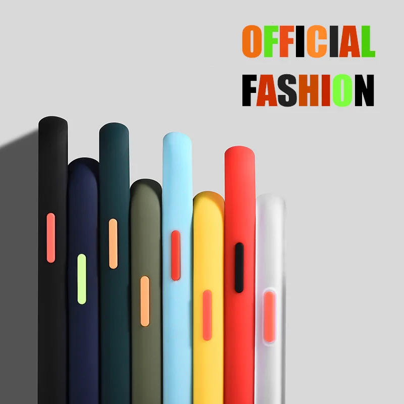 

Removable Matte Silicone Shockproof Bumper Phone Case For iPhone11 Pro Max 10 X XR XS Hard PC For iPhone 8 7 6 6S Plus Cover