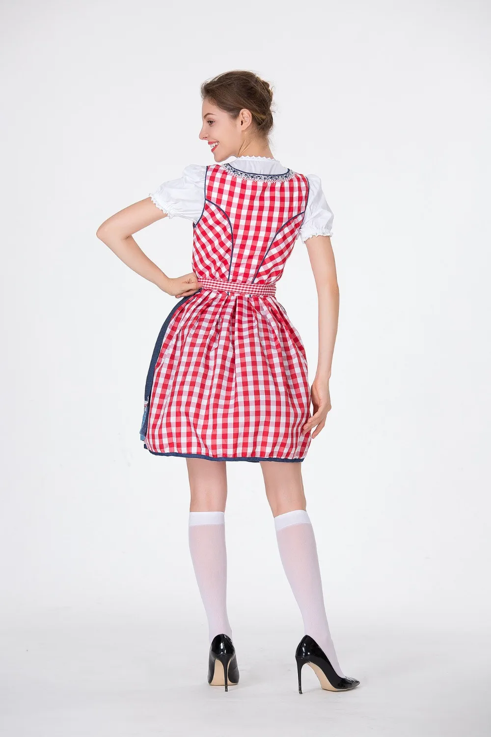 Сексуальная Германия пиво Oktoberfest девушка костюм Хэллоуин косплей традиционный Октоберфест франч горничной женщин маскарадное платье