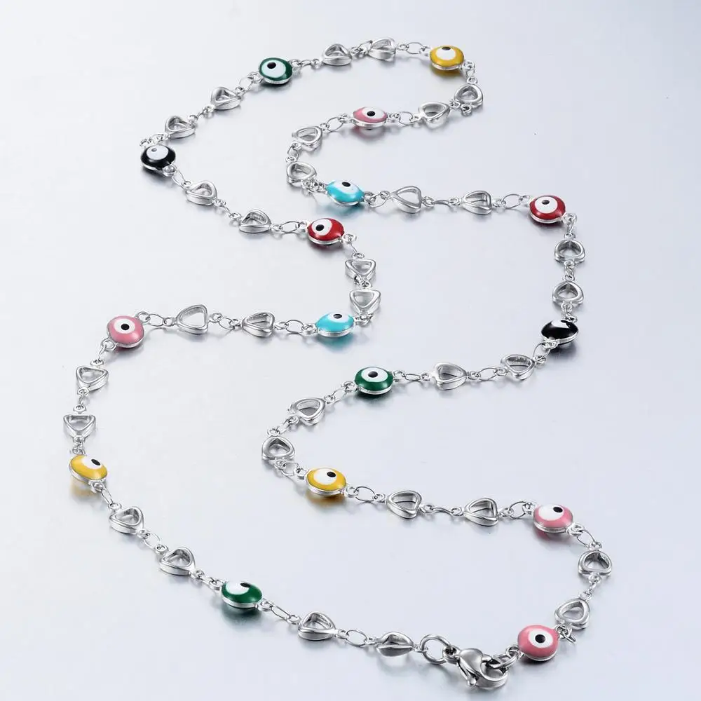 Цепочка для очков цепочка из нержавеющей стали мужчин и женщин ширина 6 мм