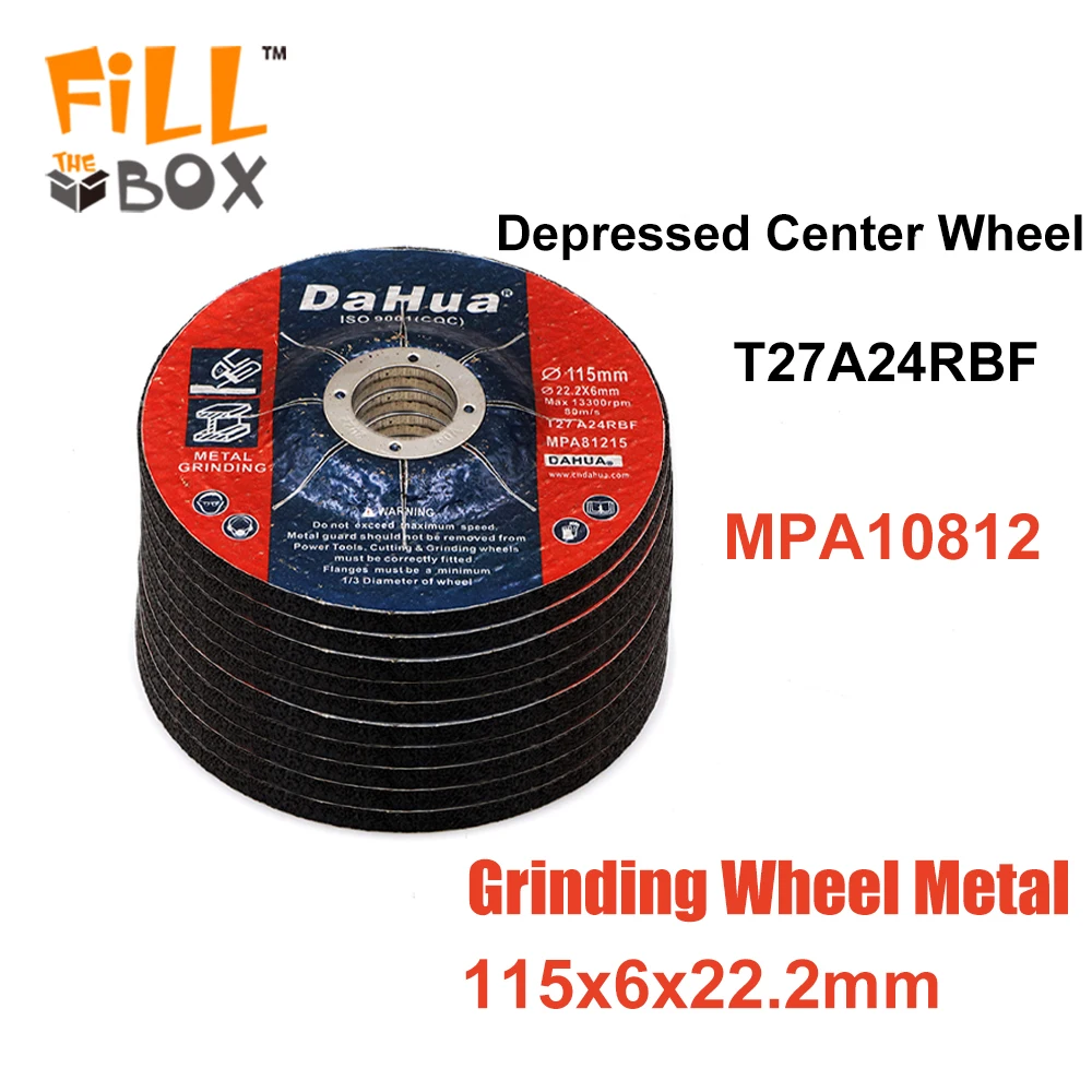 

25/50/100pcs Stainless Steel Cutting Grinding Wheel T41WA46RBF Flat-Shaped Corundum Resin Bonding Agent Hand Power Tools