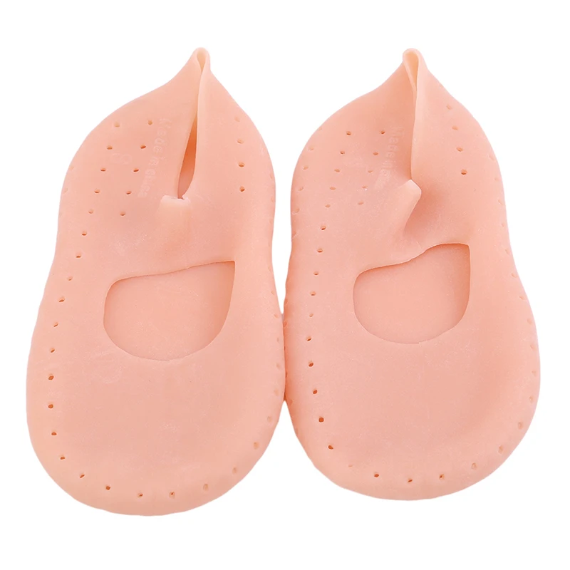 

1 Pair Of Silicone Moisturizing Socks Anti-Cracking Boots Breathable Arch Support SPA Foot Protection Insert Gel Insole