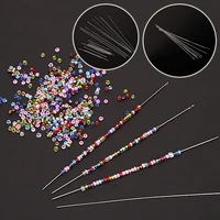 10pcs superfine beaded needle 40mm100mm beading needles threading string cord jewelry craft making tool