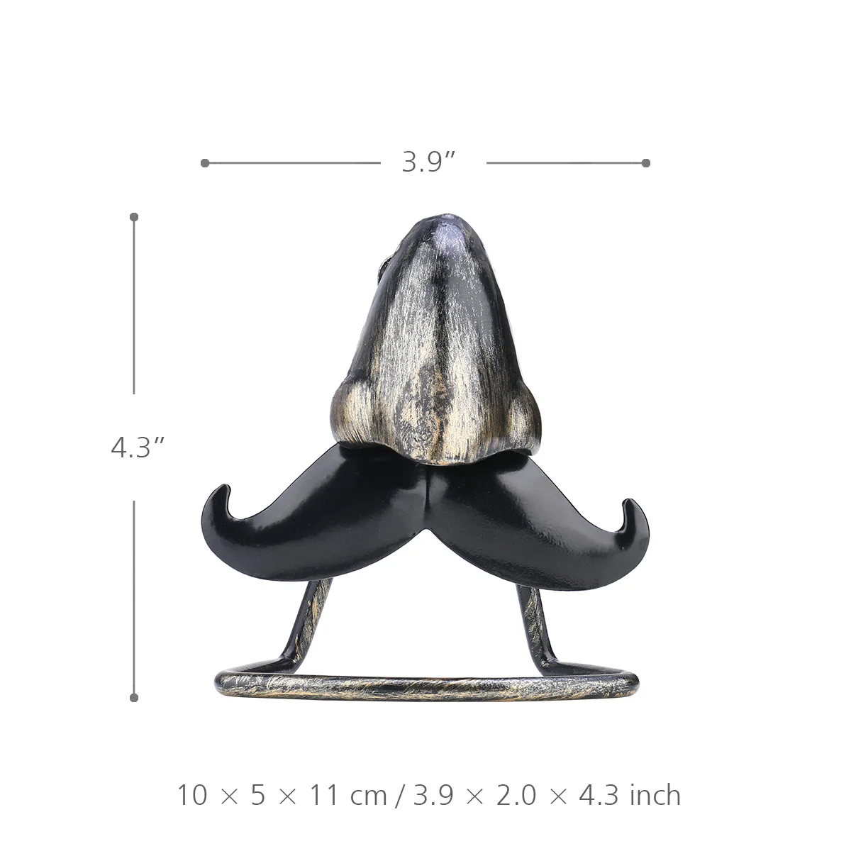 Tooarts большой держатель для очков в форме носа и бороды железная скульптура ручной