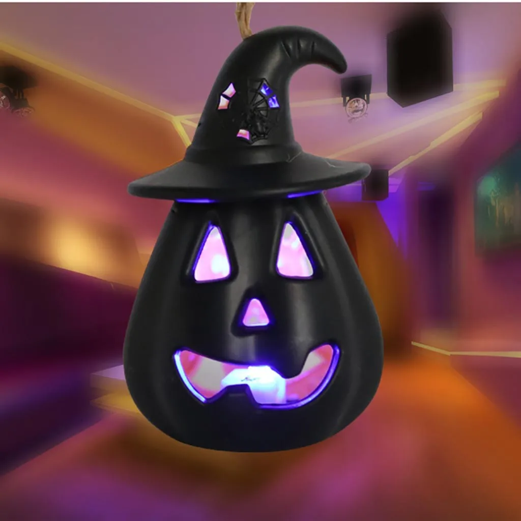 Меняющий цвет вспышка Хэллоуин Декор милый ночсветильник в форме свечи