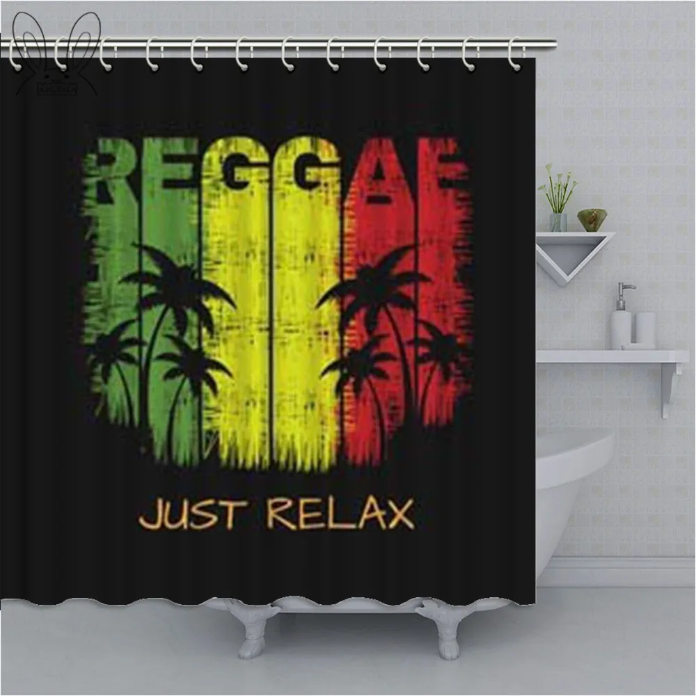 Rasta занавеска для душа с рисунком флага дымовой лист на трещинах текстура почвы